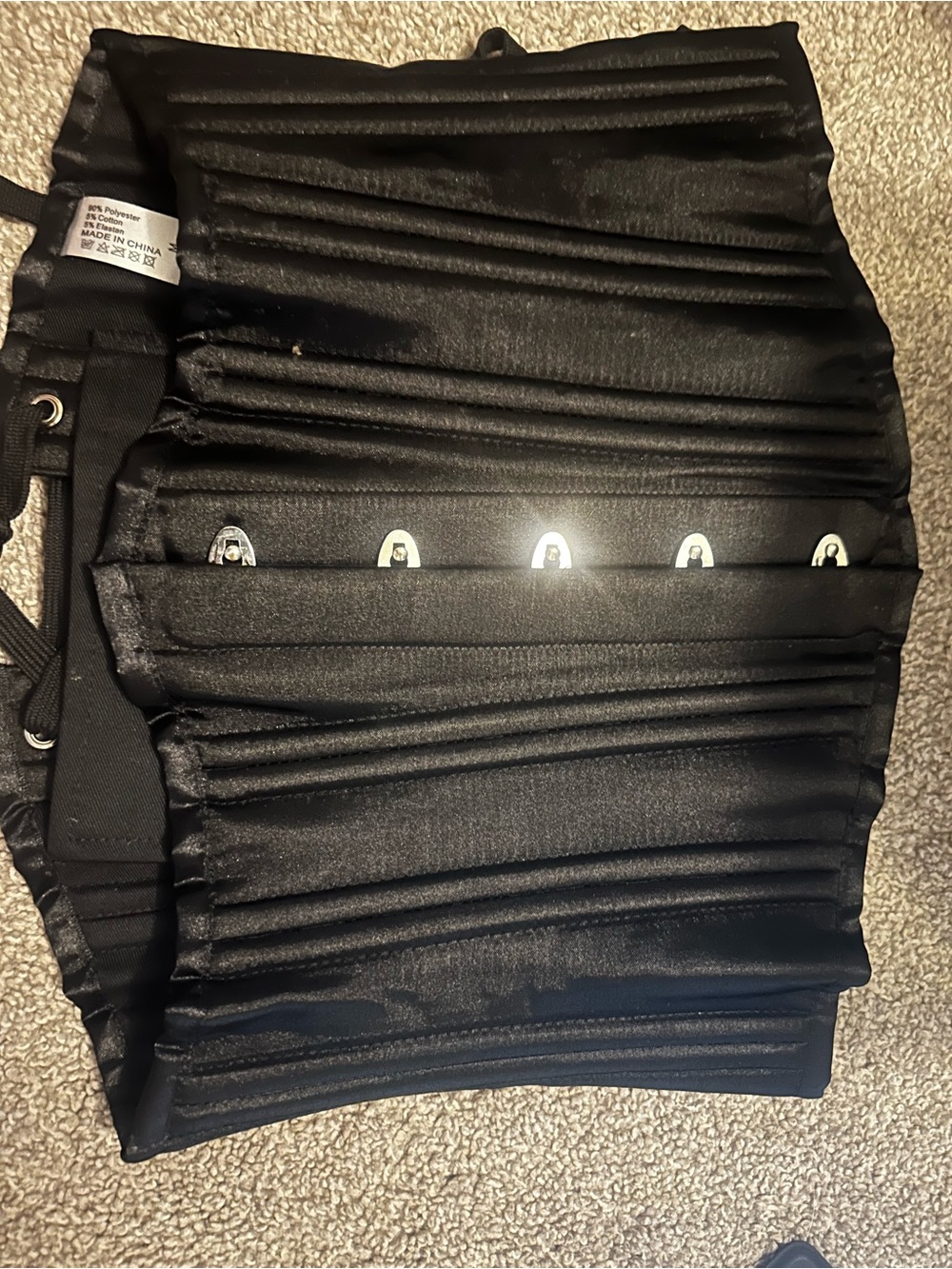 Black Satin Corset Waist Trainer